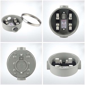 AM-100R-05 China single phase 100 amp digital electric power round meter socket with 4 jaws