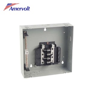 AML812F China supplier 125a 8 way gray main metal squared panel board load center