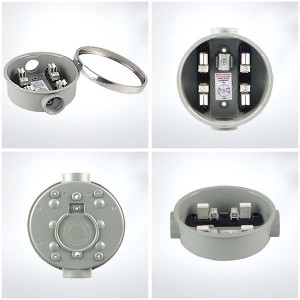 AM-100R-04 China round single phase power 100 amp electric meter socket base
