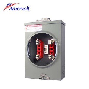 AM-125E-4J-RL ISO 9001 Factory watt 125amp ringless energy single phase Meter Socket/Meter Base