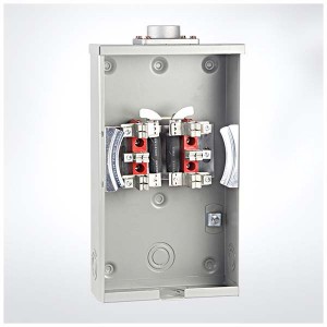 AM-20-6J-RL China electrical ansi 1 phaseringless power hub a base meter socket with bakelite