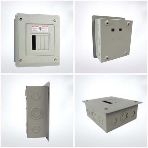 AMSD1-4-F Superior economy single phase 4 way metal electrical mcb distribution box price