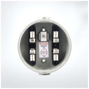 AM-100R-02 China low price energy watt box round 100amp meter socket