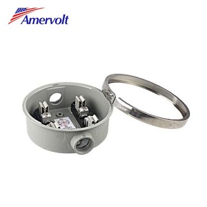 AM-100R-02 China low price energy watt box round 100amp meter socket