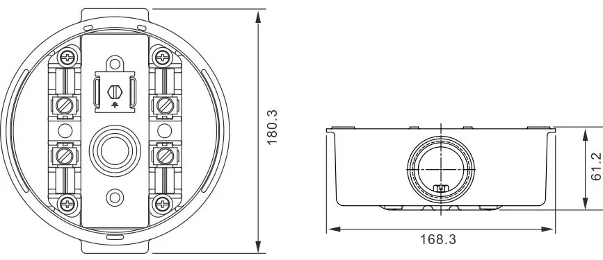 100A Residential Round Watt Meter Socket / Meter Base
