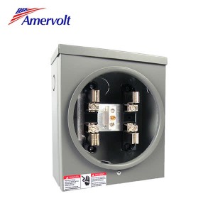 100A Square Meter Socket with Hub