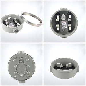 AM-100R-07 100a 4 jaw 5 jaw 110v 120v 220v 1 phase low price power watt meter socket