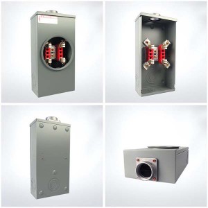 AM-200-4J-R China energy 100 amp 200 amp hub generator ring type single phase meter socket case with no bypass