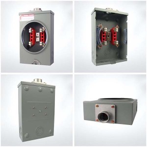 AM-125E-4J-RL ISO 9001 Factory watt 125amp ringless energy single phase Meter Socket/Meter Base